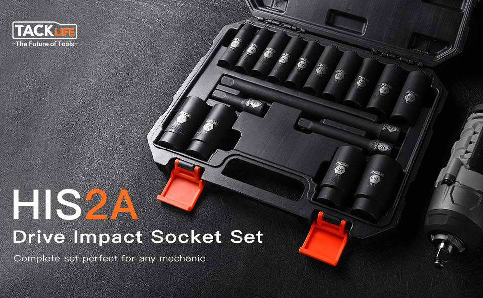 Tacklife impact deals socket set